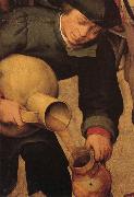 BRUEGEL, Pieter the Elder Details of Peasant Wedding Feast oil painting reproduction